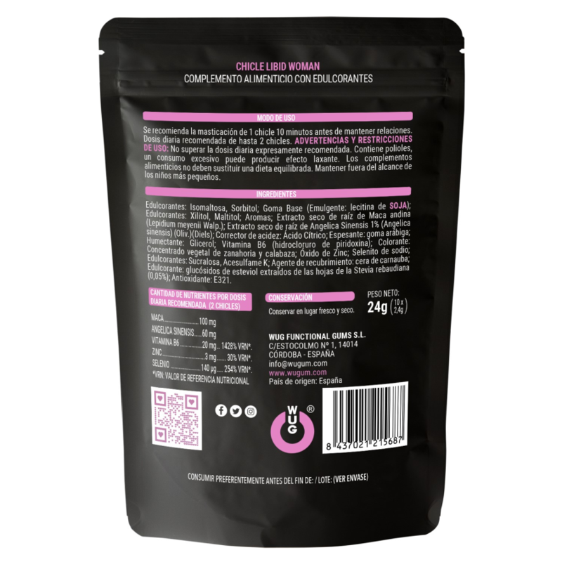 WUG SEX SENSE - WOMEN LIBIDO TABLETS 10 UNITS