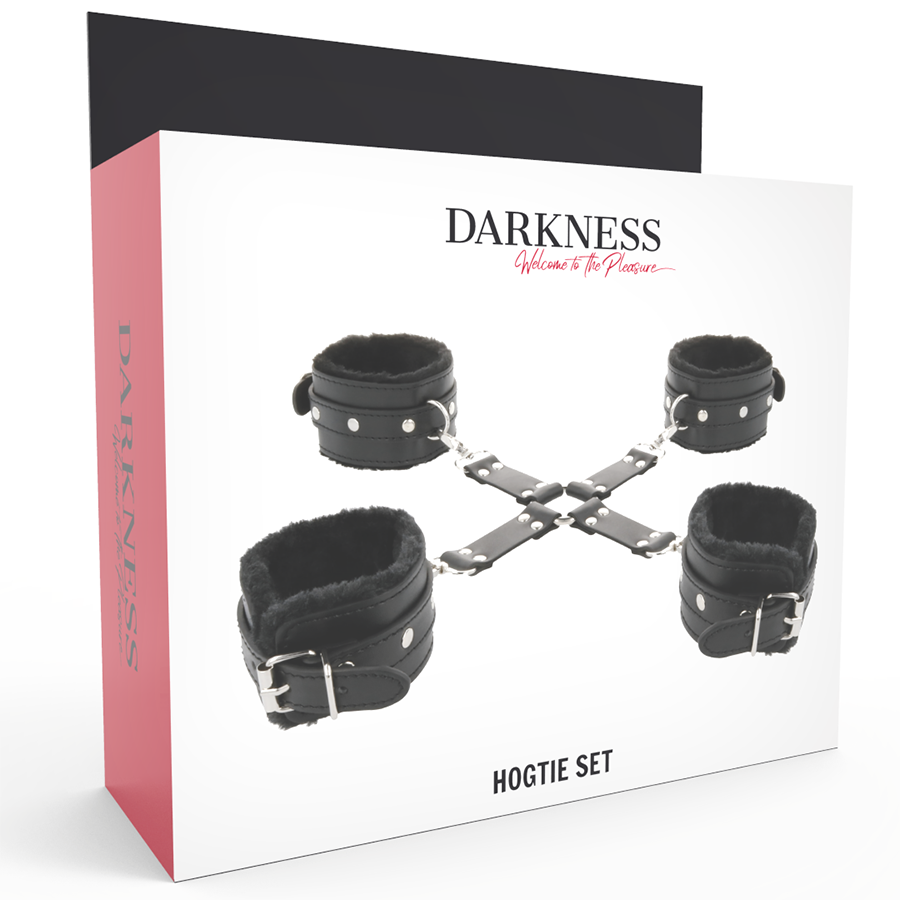 DARKNESS - ESPOSAS DE PIEL PARA PIES Y MANOS NEGRAS
