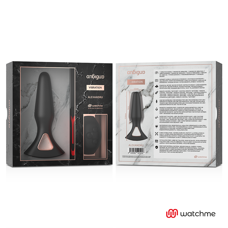 WATCHME CONTROLE REMOTO VIBRADOR ANAL PLUG ALEXANDRU