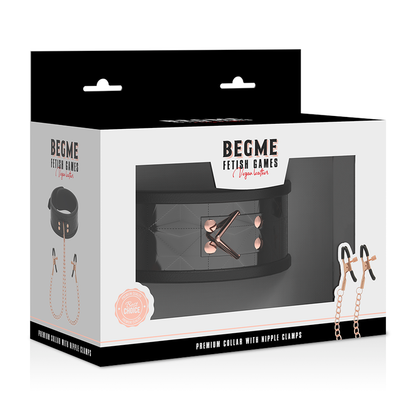 BEGME - BLACK EDITION COLAR COM CLAMPS DE MAMILOS