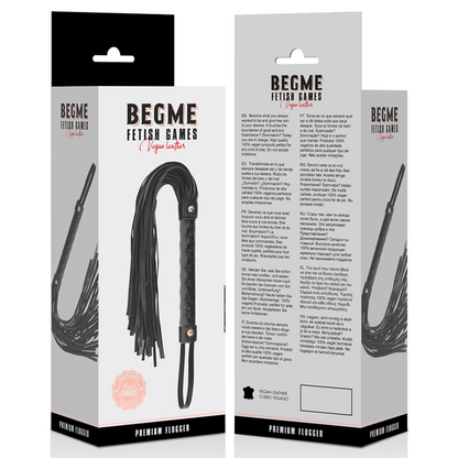 BEGME - BLACK EDITION CHICOTE DE COURO VEGANO