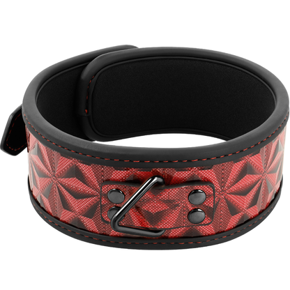 BEGME - COLLAR DE PIEL VEGANA PREMIUM RED EDITION