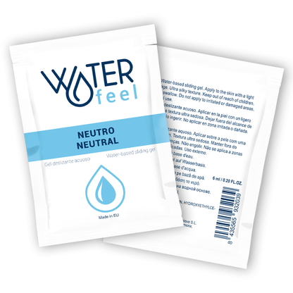 WATERFEEL™ - GEL DESLIZANTE NEUTRO À BASE DE ÁGUA 6 ML