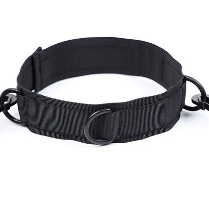 OHMAMA FETISH - COLLAR DE NYLON CON MUÑEQUERAS