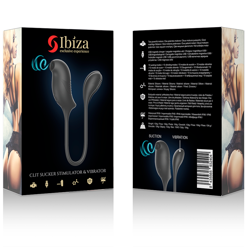 IBIZA CLT SUCKER STIMULATOR AND VIBRATOR