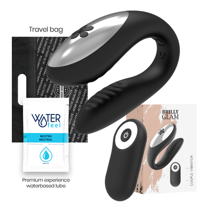 VIBRATOR FOR COUPLES REMOTE CONTROL BLACK