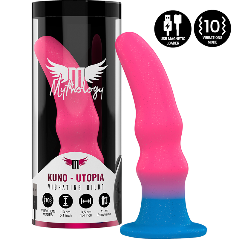 MYTHOLOGY KUNO UTOPIA DILDO S - VIBRATOR WIRELESS TECHNOLOGY COMPATIBLE WATCHME