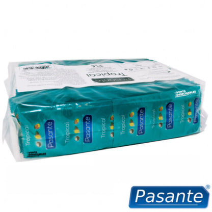 CONDONES PASANTE TROPICAL BOLSA 144 UNIDADES