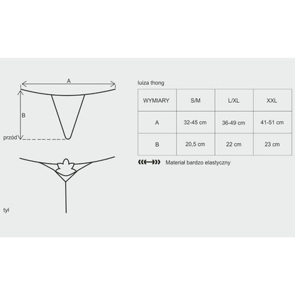 OBSESSIVE - TANGA LUIZA BRANCA L/XL