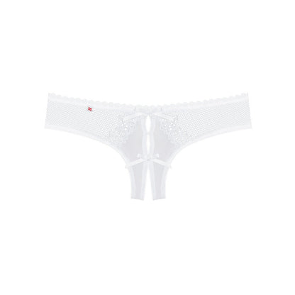 OBSESSIVE - ALABASTRA THONG CROTCHLESS WHITE S/M