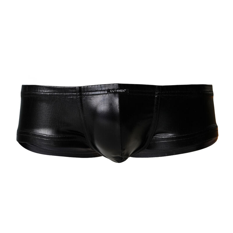 CUT4MEN - BOOTY SHORTS PRETO COURO XL