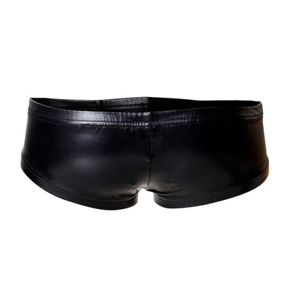 CUT4MEN - BOOTY SHORTS PRETO COURO XL