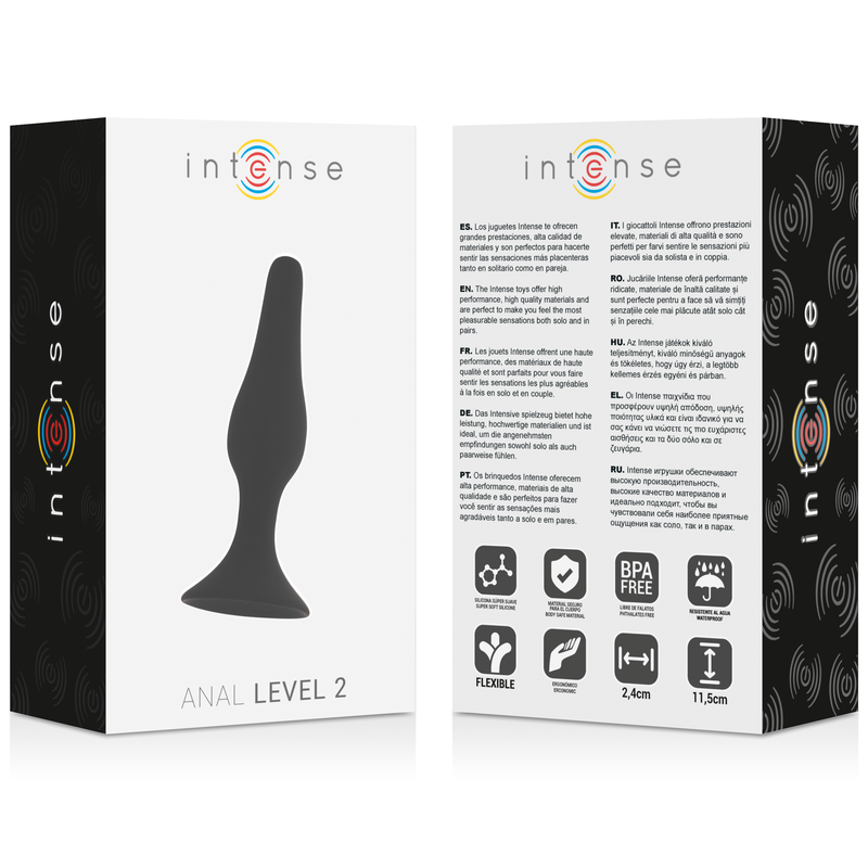 INTENSE ANAL LEVEL 2 11.5 CM BLACK