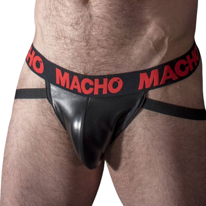 MACHO - MX25RC JOCK VERMELHO COURO L