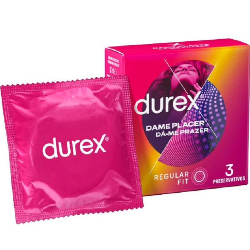 DUREX - CONDÓN ME DA PLACER 3 UNIDADES