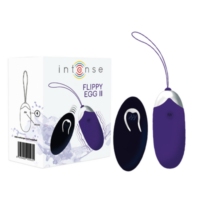 INTENSE FLIPPY II OVO VIBRATÓRIO COM CONTROLE REMOTO ROXO