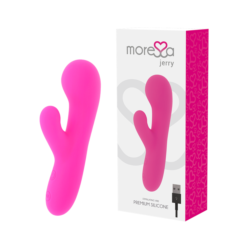 VIBRADOR SILICONE PREMIUM MORESSA JERRY RECARREGÁVEL