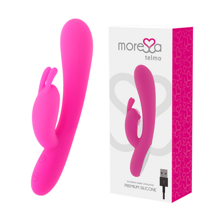 VIBRADOR SILICONE PREMIUM MORESSA TELMO RECARREGÁVEL