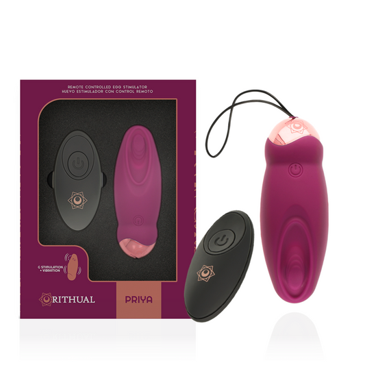 RITHUAL™- PRIYA OVO CONTROLE REMOTO G-SPOT + VIBRAÇÃO