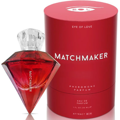 EYE OF LOVE - PERFUME DE FEROMONA DIAMANTE VERMELHO MATCHMAKER ATTRACT HIM 30 ML