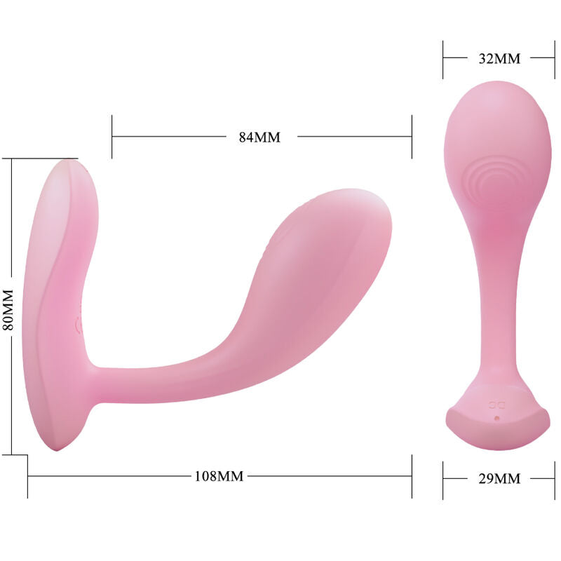 BAIRD G-SPOT 12 VIBRAÇÕES RECARREGÁVEL ROSA COM APLICATIVO