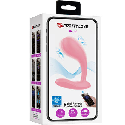 BAIRD G-SPOT 12 VIBRAÇÕES RECARREGÁVEL ROSA COM APLICATIVO