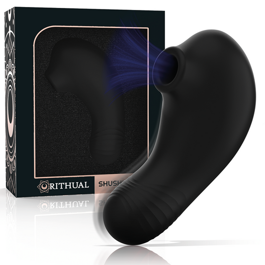 RITHUAL™ - ESTIMULADOR SHUSHU PRO CLITORAL 2 MOTORES POTENTES PRETO