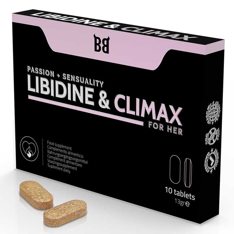 LIBIDINE & CLIMAX AUMENTA L BIDO PARA MULHERES 10 CÁPSULAS