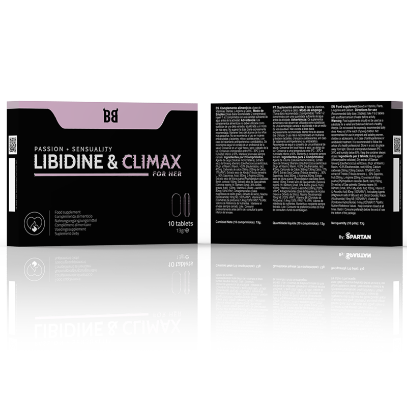 LIBIDINE & CLIMAX AUMENTA L BIDO PARA MULHERES 10 CÁPSULAS