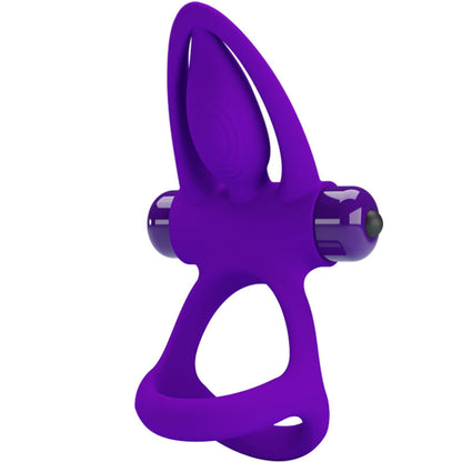 ANEL VIBRADOR 10 VIBRAÇÕES SILICONE VIOLETA