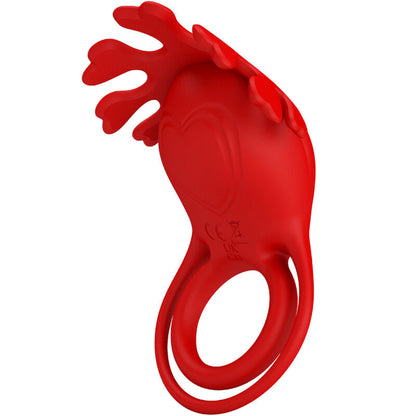 ANEL VIBRADOR RUBEN 7 VIBRAÇÕES SILICONE VERMELHO