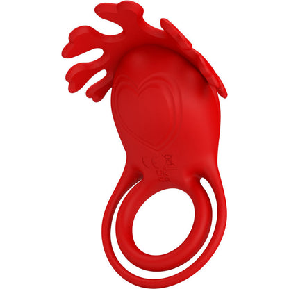 ANEL VIBRADOR RUBEN 7 VIBRAÇÕES SILICONE VERMELHO