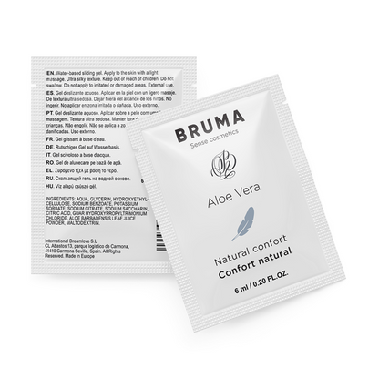 BRUMA™ - GEL DESLIZANTE DE ALOE VERA NATURAL CONFORT À BASE DE ÁGUA 6 ML