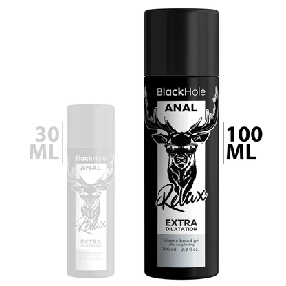 BLACK HOLE™ - GEL BASE DE SILICONE DILATAÇÃO ANAL 100 ML