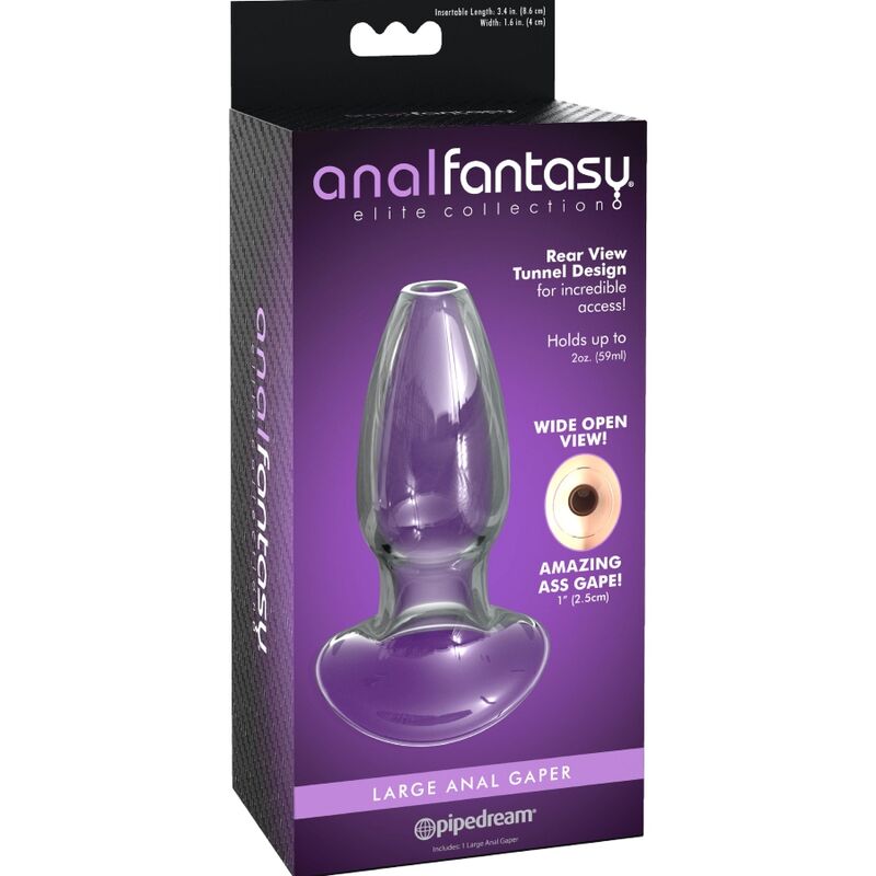 ANAL FANTASY ELITE COLLECTION- ANAL GAPER DILATADOR VIDRO TAMANHO M