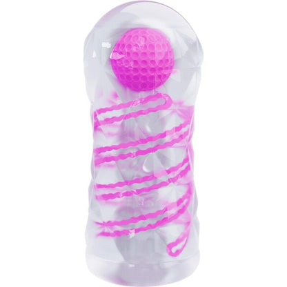 MASTURBADOR MASCULINO FANTASY COM ESPIRAL INTERNA E BOLAS TRANSPARENTES