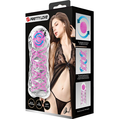 MASTURBADOR MASCULINO FANTASY COM ESPIRAL INTERNA E BOLAS TRANSPARENTES