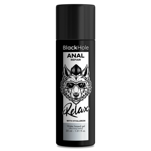 BLACK HOLE™ - REPARO ANAL RELAX À BASE DE ÁGUA COM HYALURON