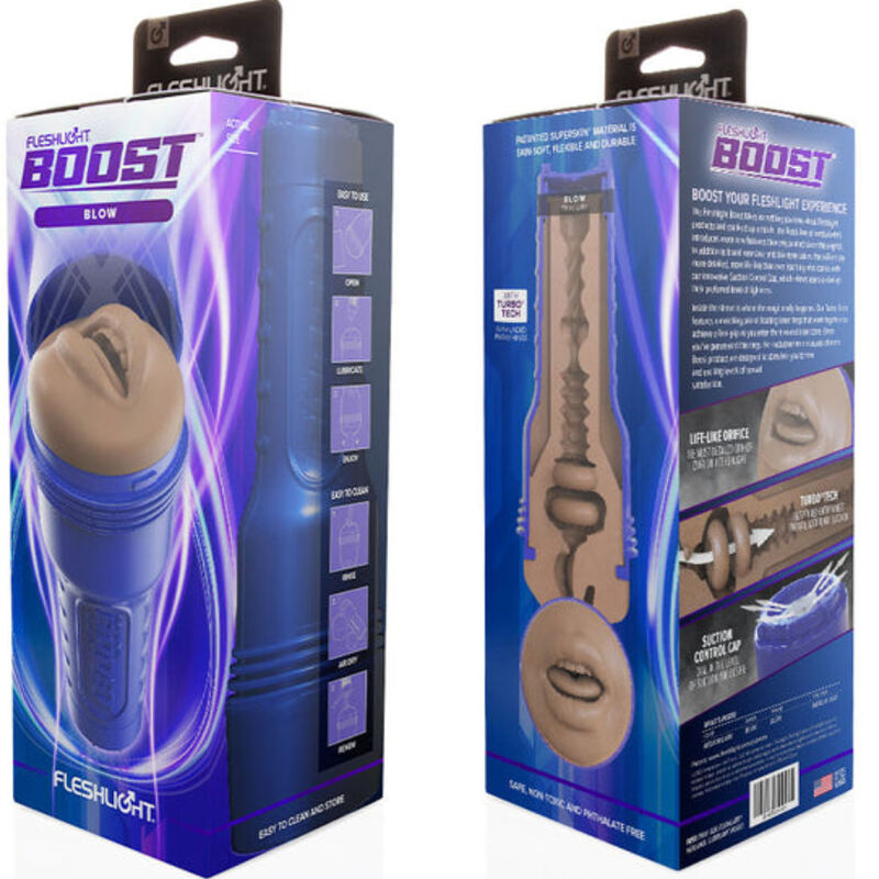 FLESHLIGHT BOOST - MOUTH MASTURBADOR BLOW MD FLESH (RP)