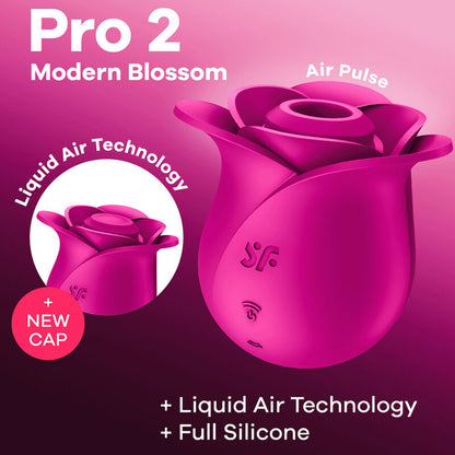 SATISFYER - VIBRADOR AIR PULSE PRO 2 MODERN BLOSSOM