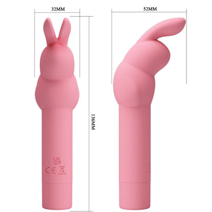 VIBRADOR DE SILICONE COELHO ROSA GERARDO