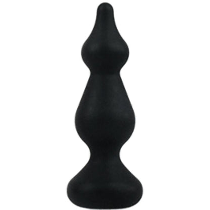 AMUSE BLACK SILICONE ANAL PLUG SIZE S