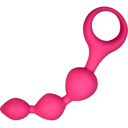 TRIBALL PINK SILICONE ANAL BALLS 15 CM