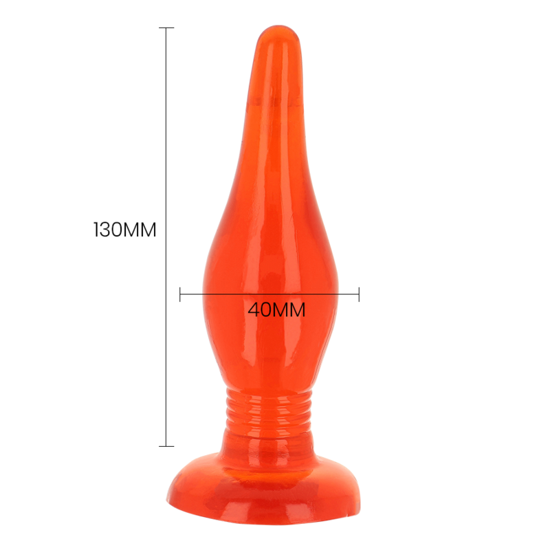 BAILE - PLUG ANAL SOFT TOUCH VERMELHO 14,2 CM