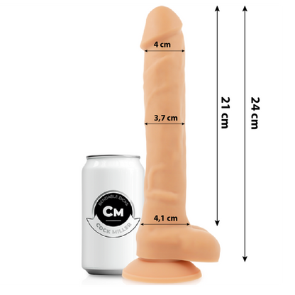 DILDO DENSIDADE DE SILICONE ARTICULÁVEL COCKSIL 24 CM