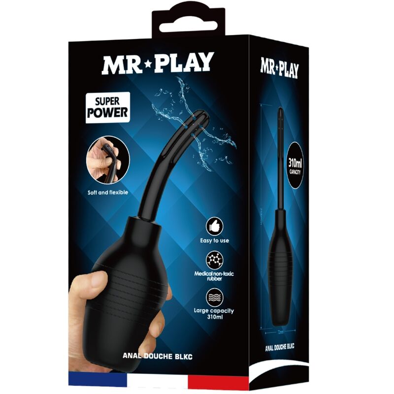 MR PLAY - PLUG ANAL DE CONTROLE REMOTO VIBRADOR PODEROSO PRETO