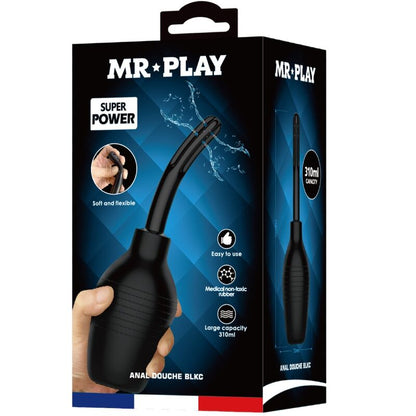 MR PLAY - PLUG ANAL DE CONTROLE REMOTO VIBRADOR PODEROSO PRETO