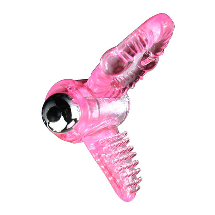 ANEL DE PÊNIS VIBRADOR ROSA DOCE ABS 10 RITMOS