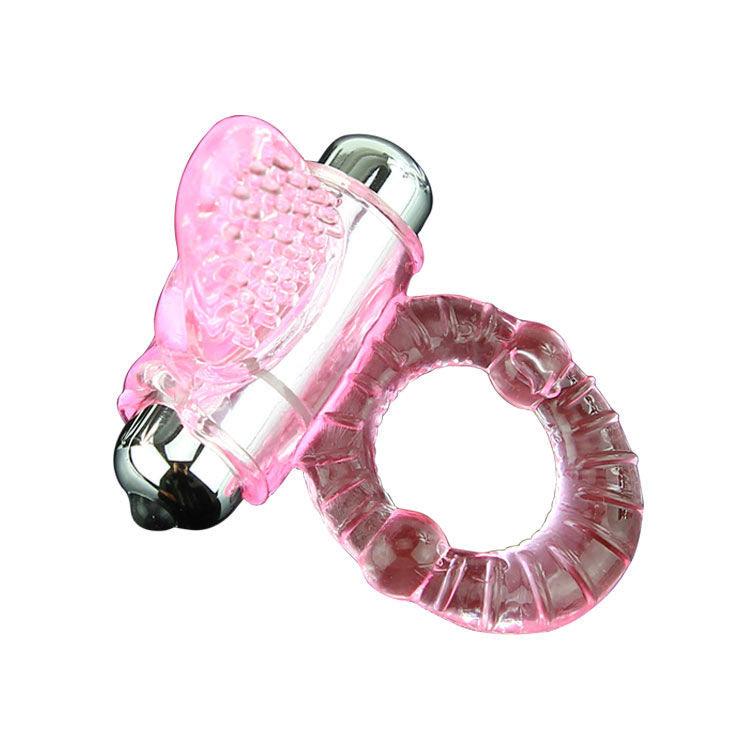 ANEL DE PÊNIS VIBRADOR ROSA DOCE ABS 10 RITMOS