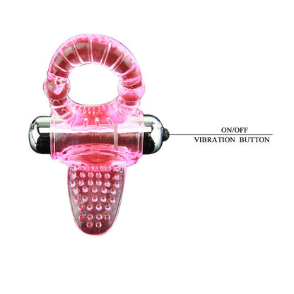 ANEL DE PÊNIS VIBRADOR ROSA DOCE ABS 10 RITMOS